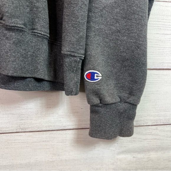 Champion Vintage Harvard VE-RI-TAS Gray Crewneck Pullover Sweater Size M - Picture 8 of 10